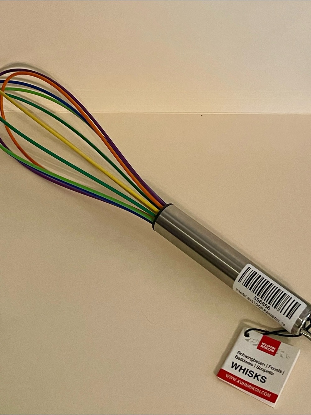 Kuhn Rukin Stainless Handle Rainbow Silicone Whisk